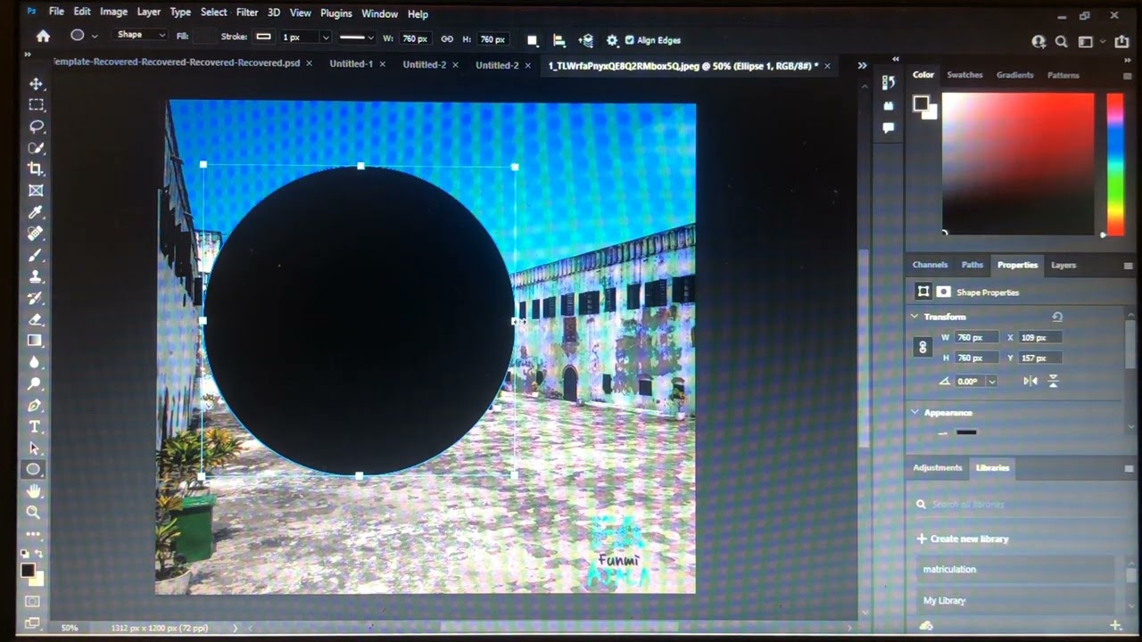How to put a picture in a circle shape using Photoshop
