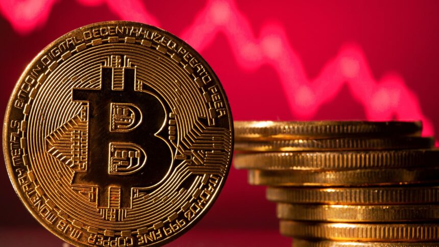 Bitcoin experiences fresh two-month low amid global market selloff.